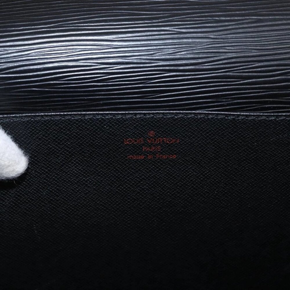 LOUIS VUITTON Epi Serviette Ambassador Business Bag Black M54412 LV Auth BA8580 - Picture 12 of 16
